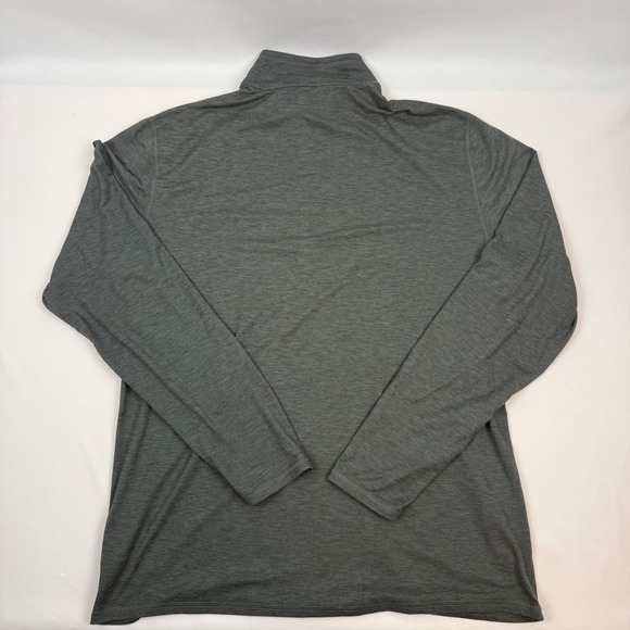 Vuori Strato Tech Quarter Zip Mens XL Charcoal Heather Grey Pullover V221 - Picture 2 of 10